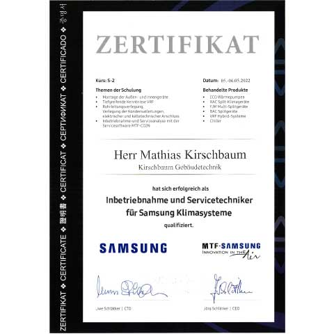 MTF - Samsung Kurs: S-2 - Mathias Kirschbaum