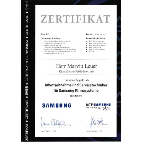 MTF - Samsung Kurs: S-2 - Marvin Leuer