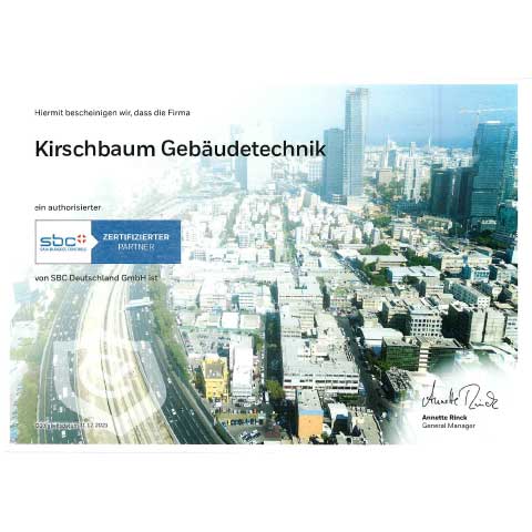 SBC Deutschland GmbH - Zertifizierter Partner Kirschbaum Gebäudetechnik